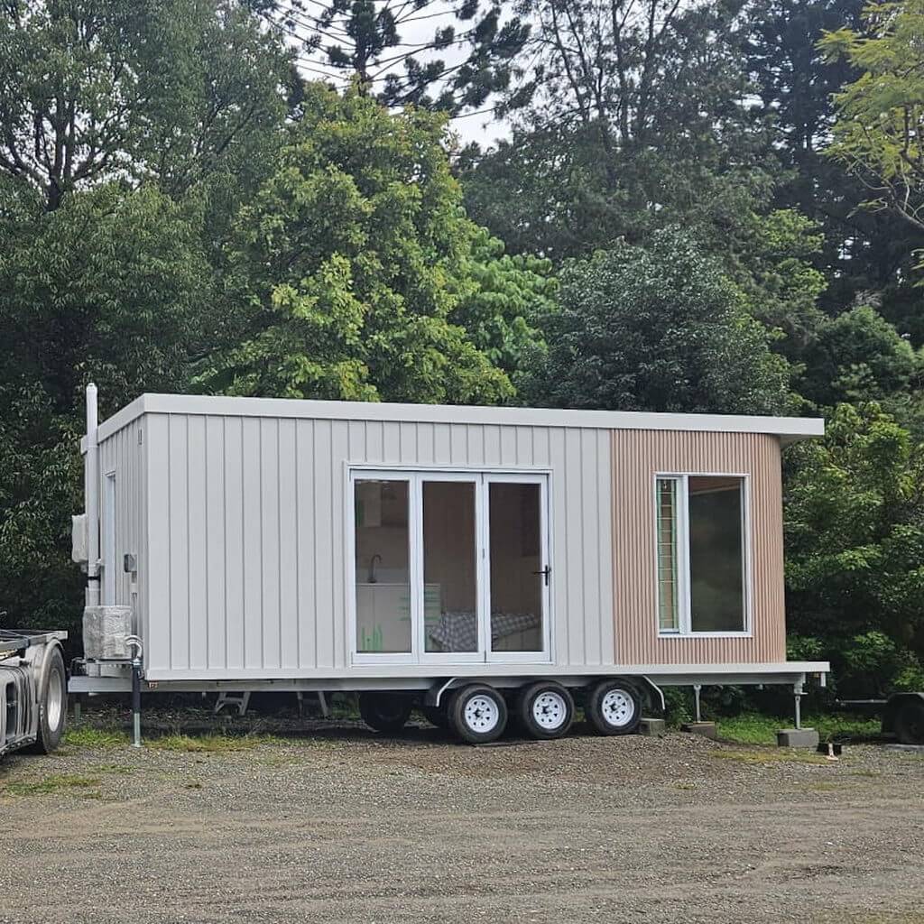 Black Tiny Home delivered to Currumbin QLD